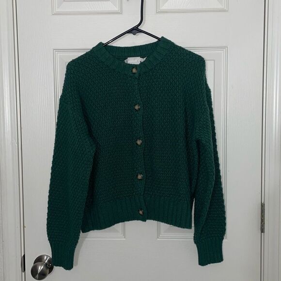 wyeth Sweaters - Wyeth Wool Blend Cardigan Chunky knit sweater size Small excellent condition